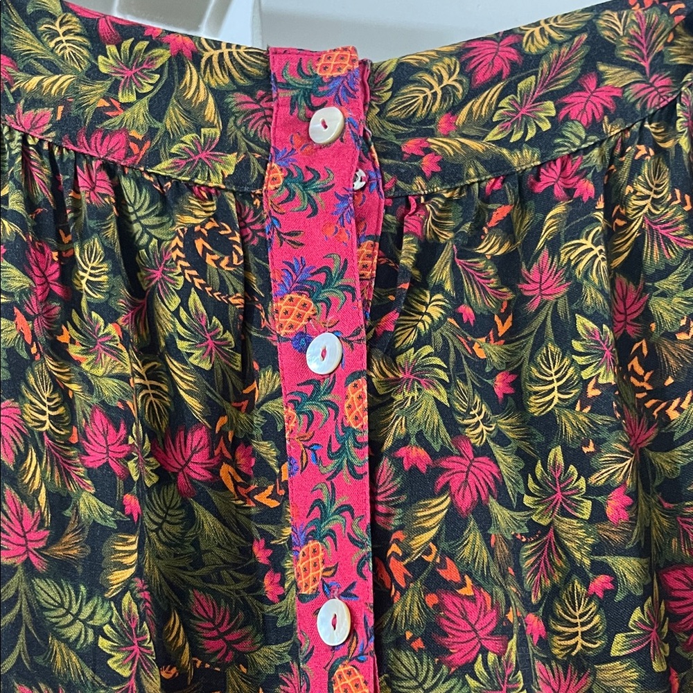 Farm Rio front button multi color skirt - Picture 3 of 6